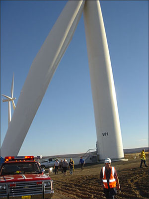 Wind Tower Collapse Oregon